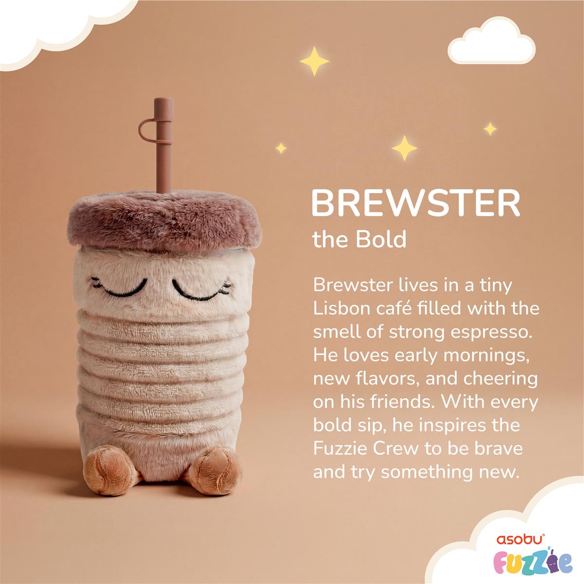 Asobu® Kindertrinkflasche BREWSTER THE BOLD FUZZIE 360ml - Sir Henrys