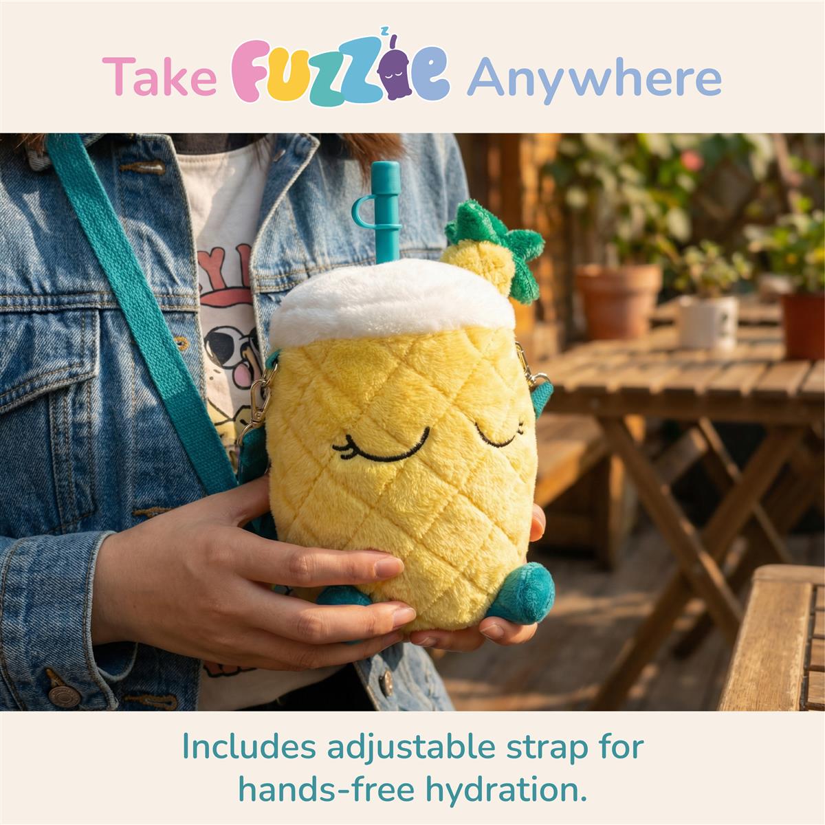 Asobu® Kindertrinkflasche PIP THE PINEAPPLE FUZZIE 360ml - Sir Henrys
