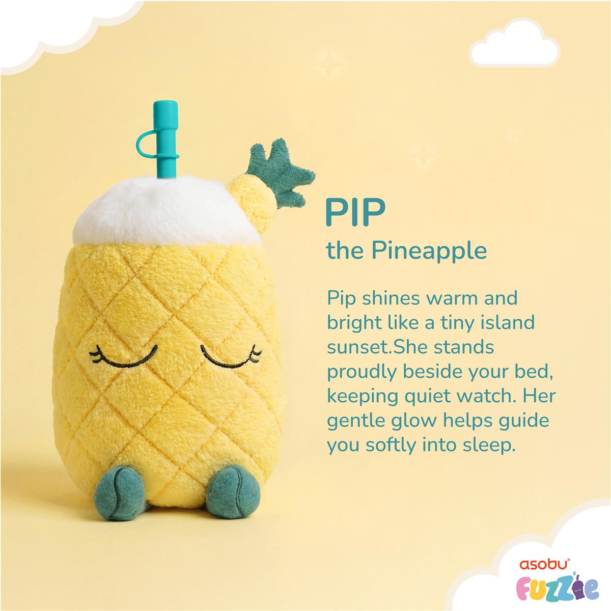 Asobu® Kindertrinkflasche PIP THE PINEAPPLE FUZZIE 360ml - Sir Henrys