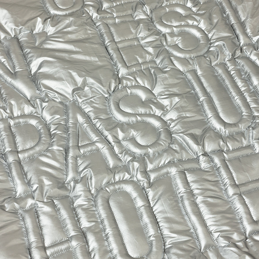 HKliving Bild WALL ART 'Ceci n'est pas un hôtel' silber | 100x120x5cm
