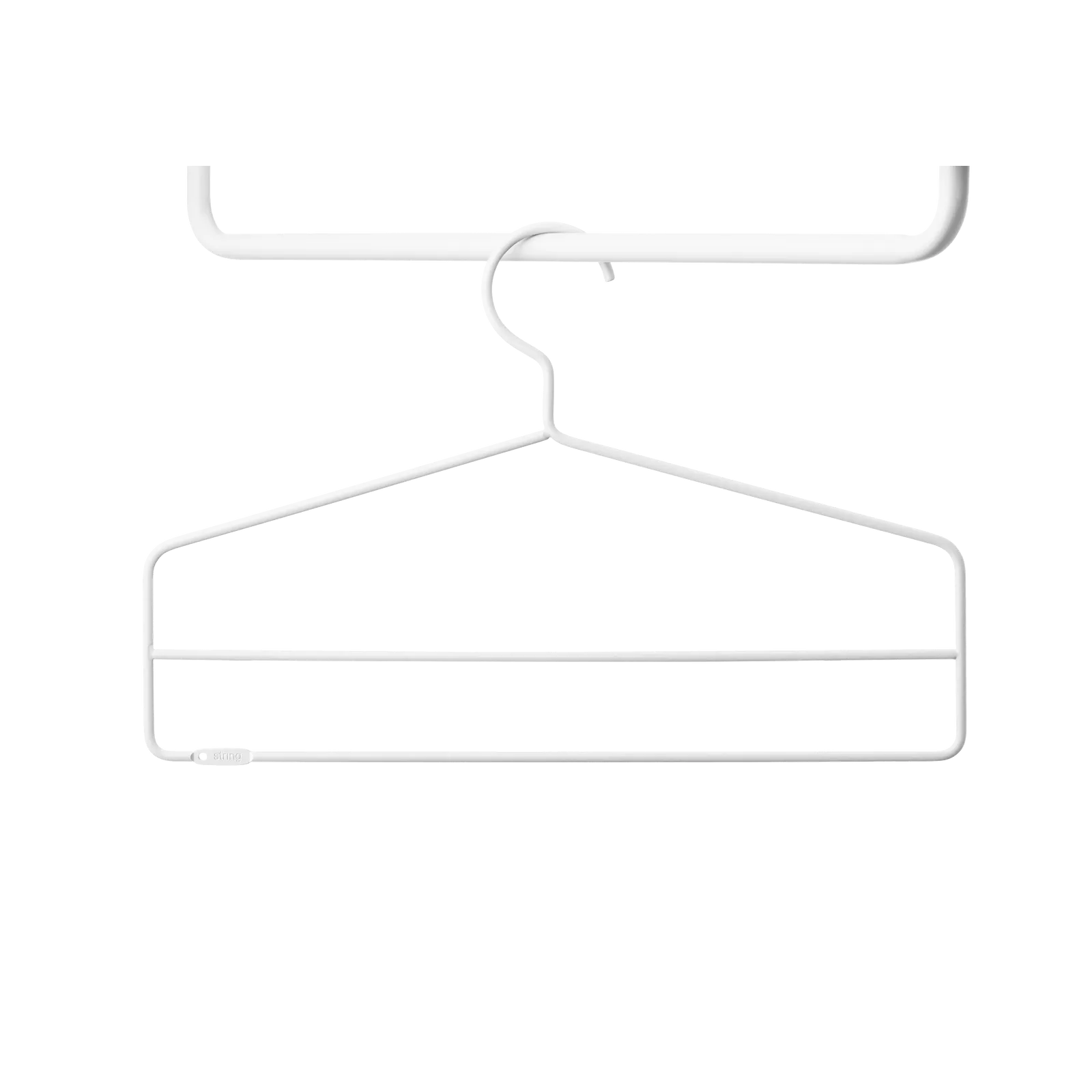 String Furniture KleiderHaken B41 x H26, Weiß, 4er Pack