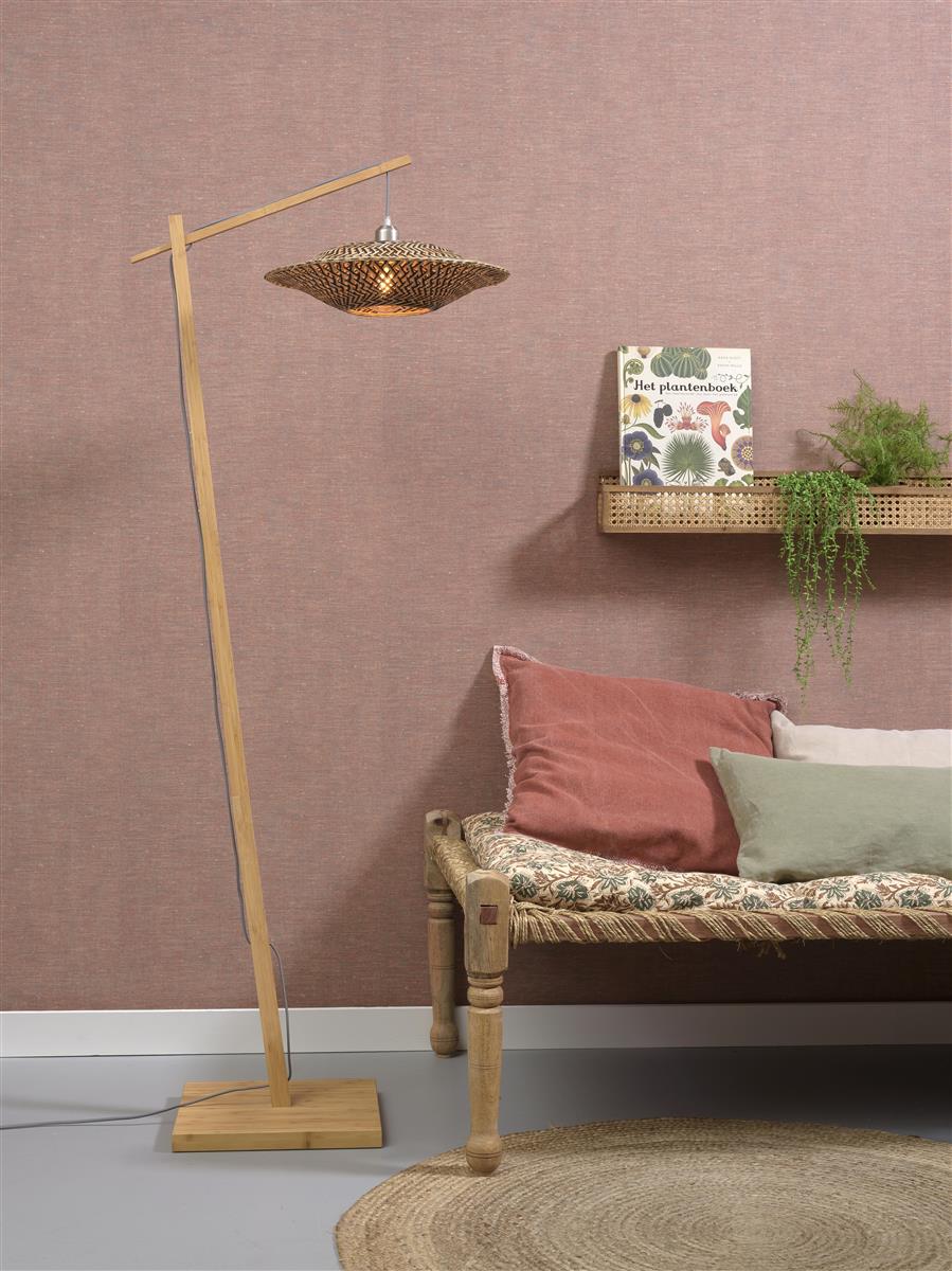 Good&Mojo Stehlampe BALI schwarz | 44x44x176cm