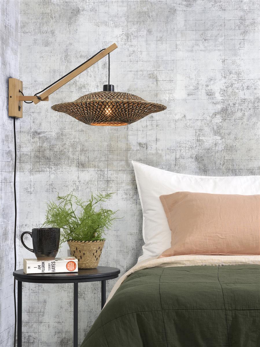 Good&Mojo Wandleuchte BALI schwarz | 55x44x44cm