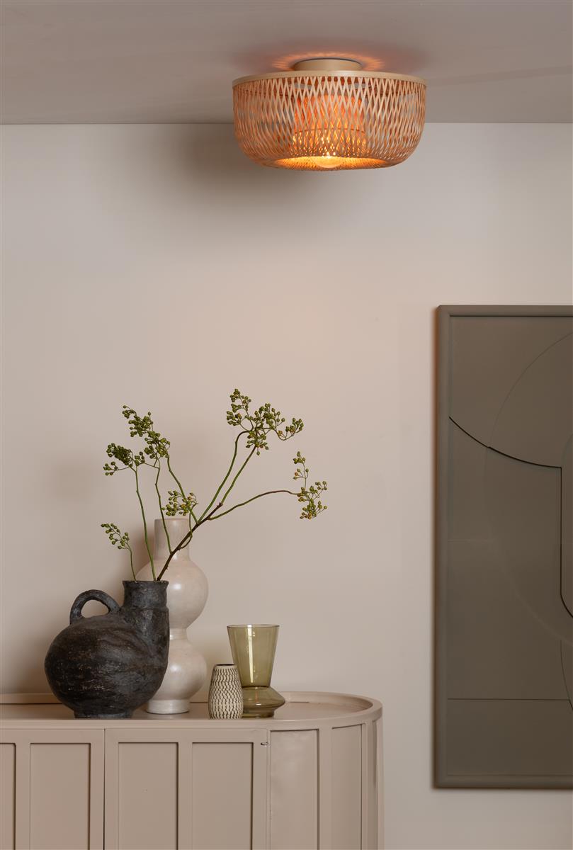 Good&Mojo Deckenlampe BARBADOS natur | 17x35x17cm