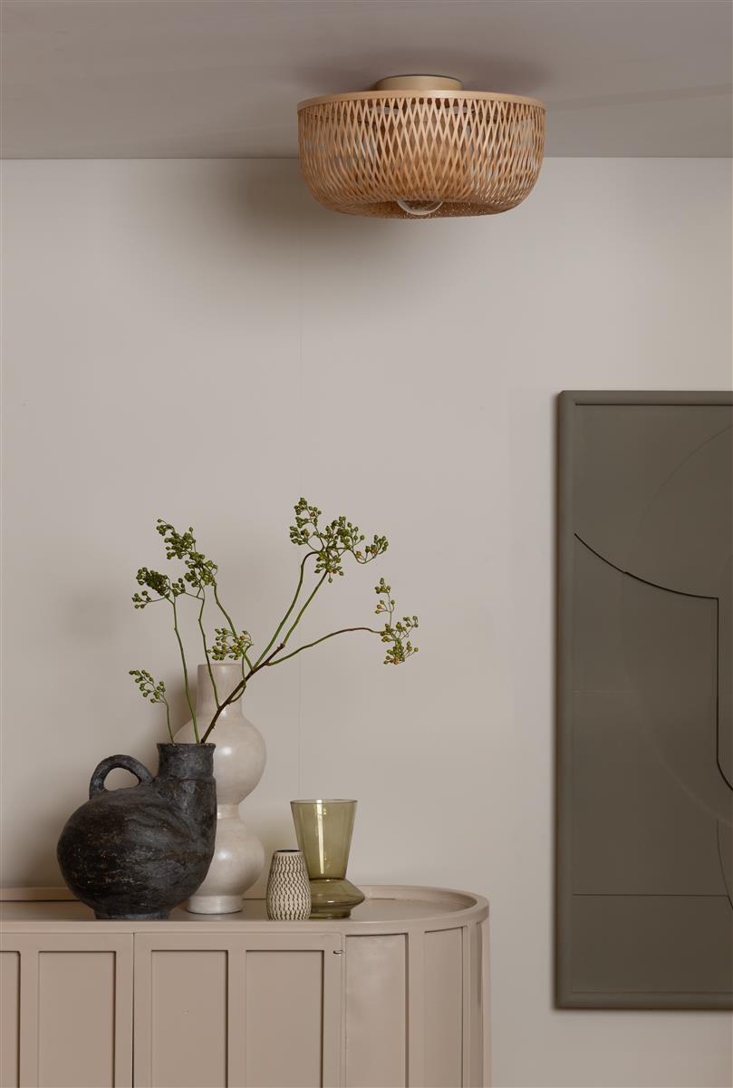 Good&Mojo Deckenlampe BARBADOS natur | 17x35x17cm