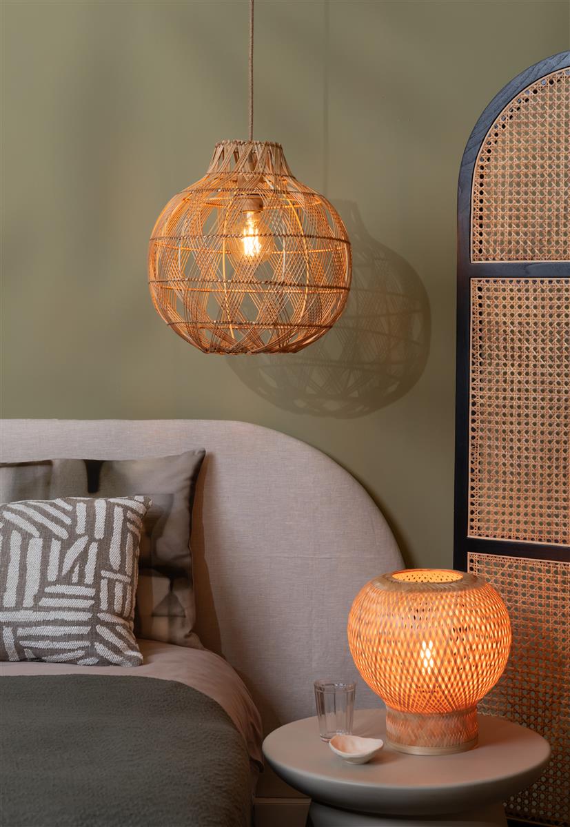 Good&Mojo Tischlampe BARBADOS natur | 27x25x27cm