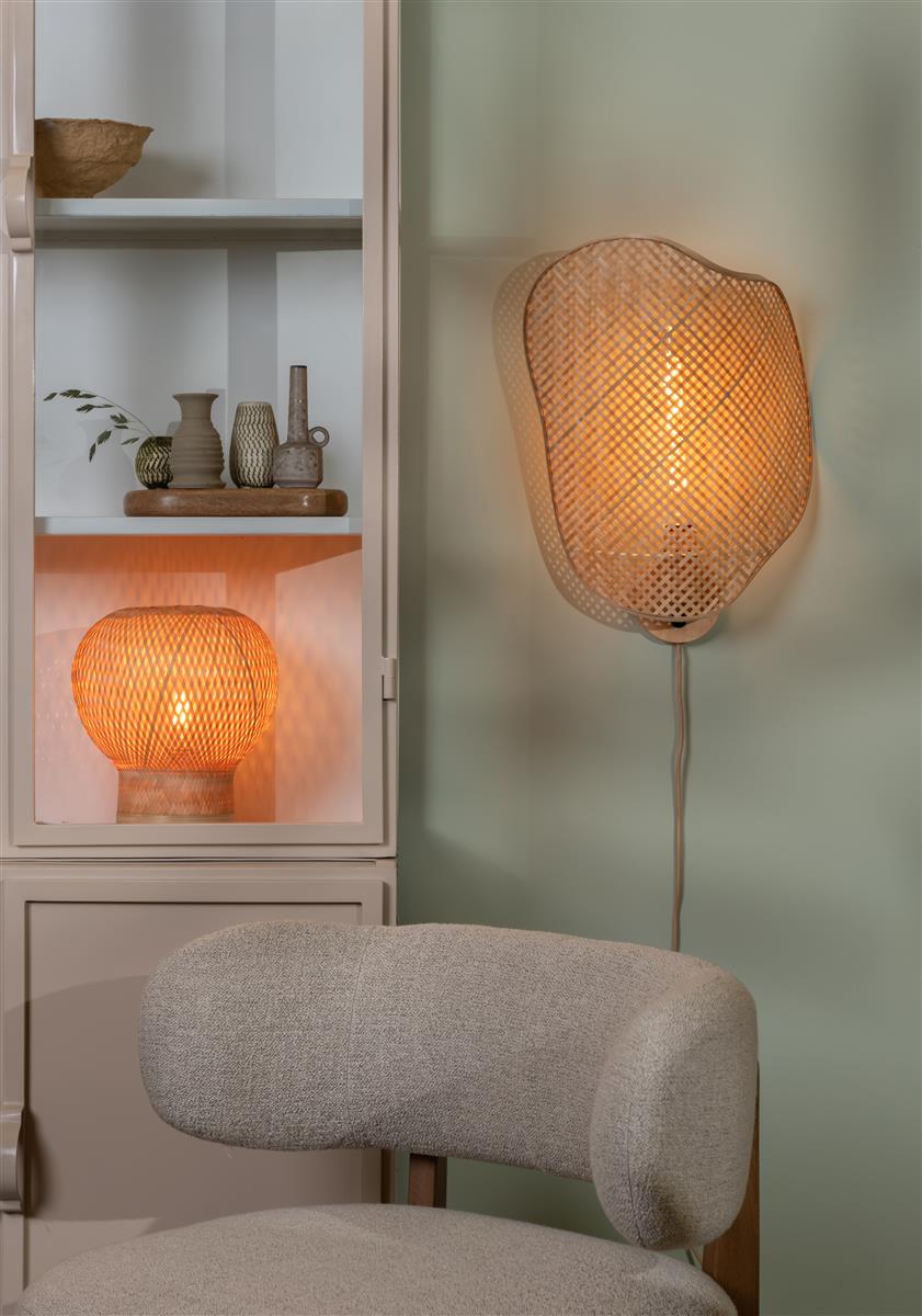 Good&Mojo Tischlampe BARBADOS natur | 27x25x27cm