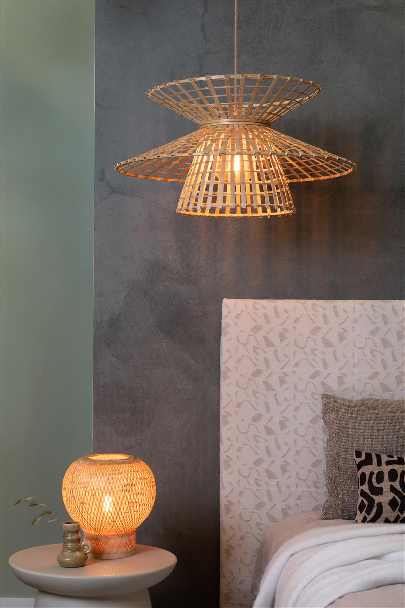 Good&Mojo Tischlampe BARBADOS natur | 27x25x27cm