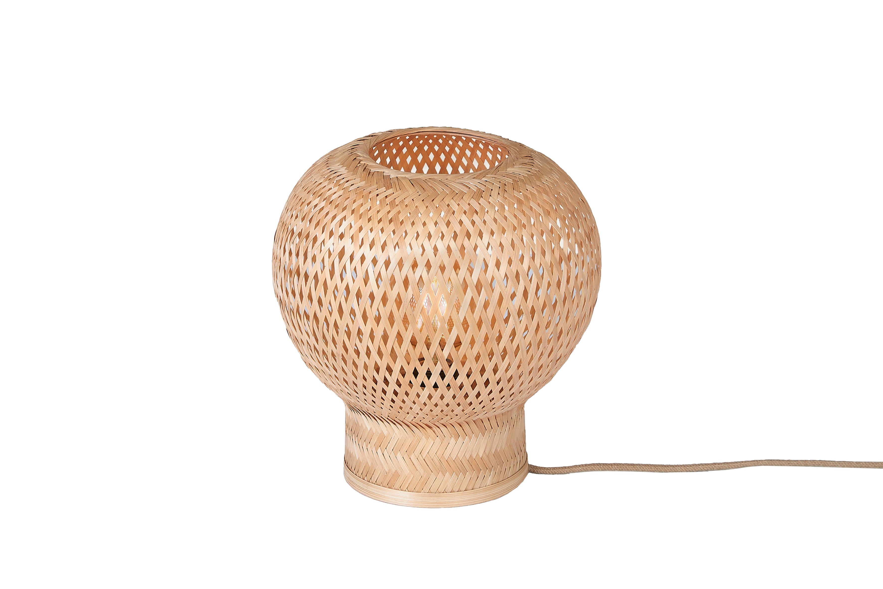 Good&Mojo Tischlampe BARBADOS natur | 27x25x27cm
