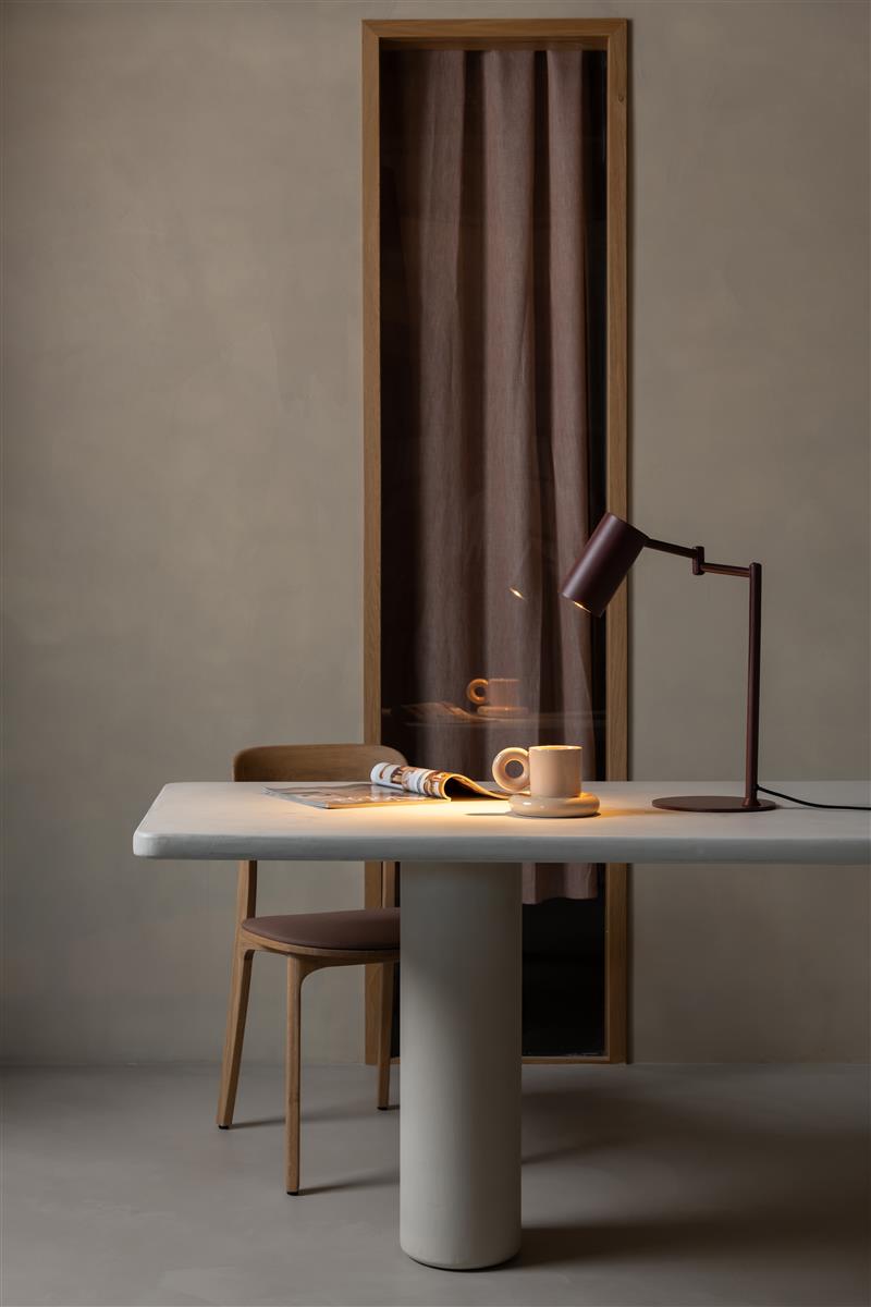 It's about RoMi Tischlampe BILBAO burgund | 35x20x47,5cm