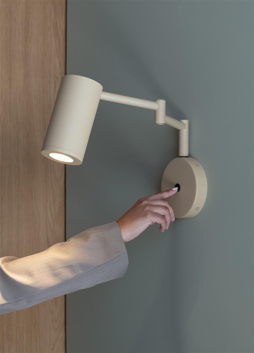 It's about RoMi Wandleuchte BILBAO beige | 33x12x27cm