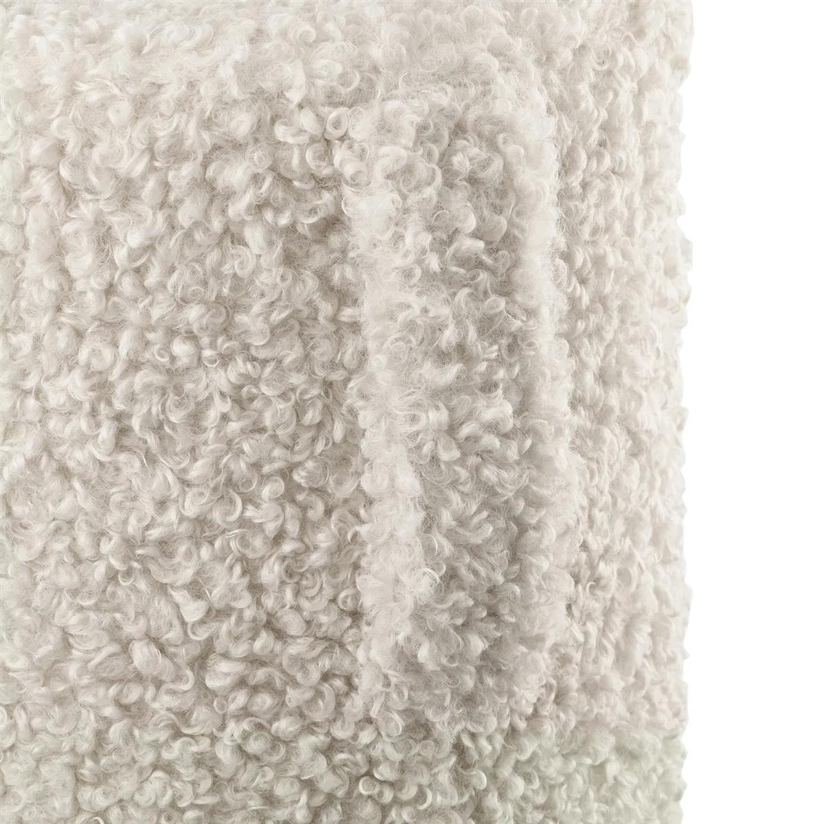 Blomus Hocker TEDDY moonbeam creme | Ø 35x40 cm - Sir Henrys