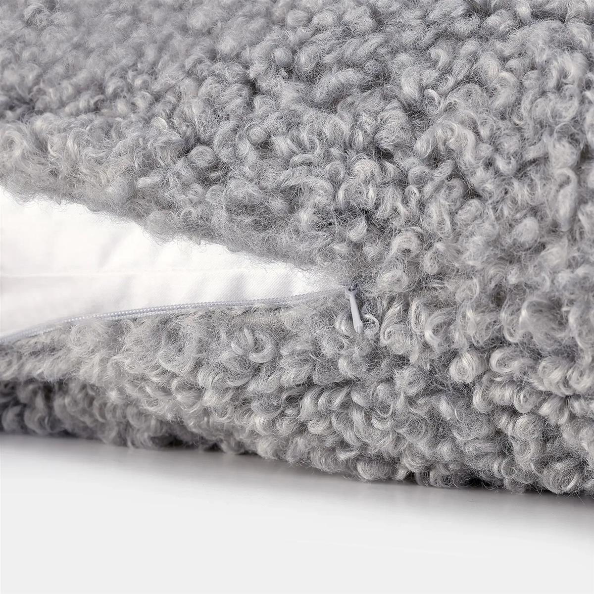 Blomus Kissenhülle TEDDY sharkshin grau | 30x50cm - Sir Henrys