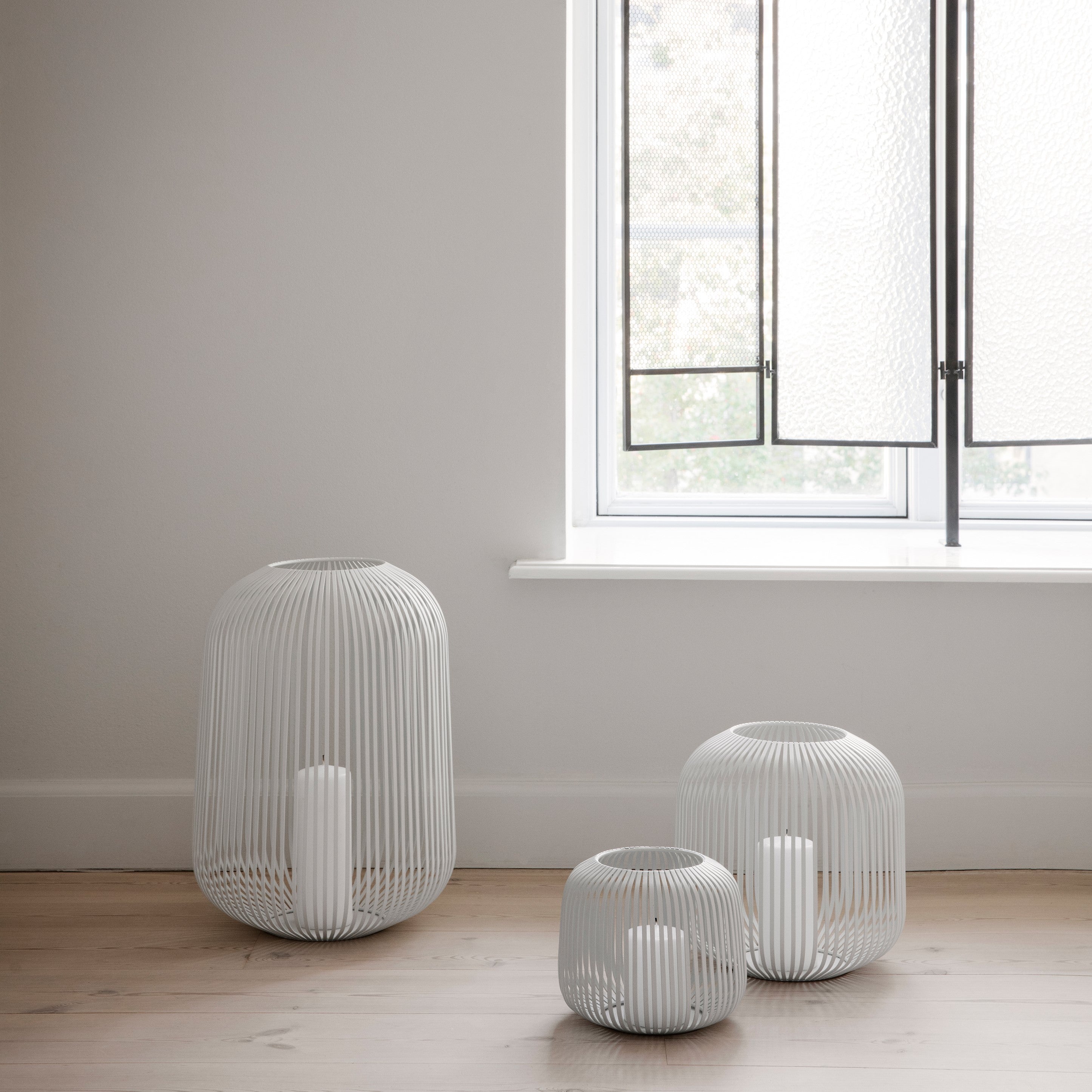 Blomus Laterne LITO S weiß | Ø 20x17 cm