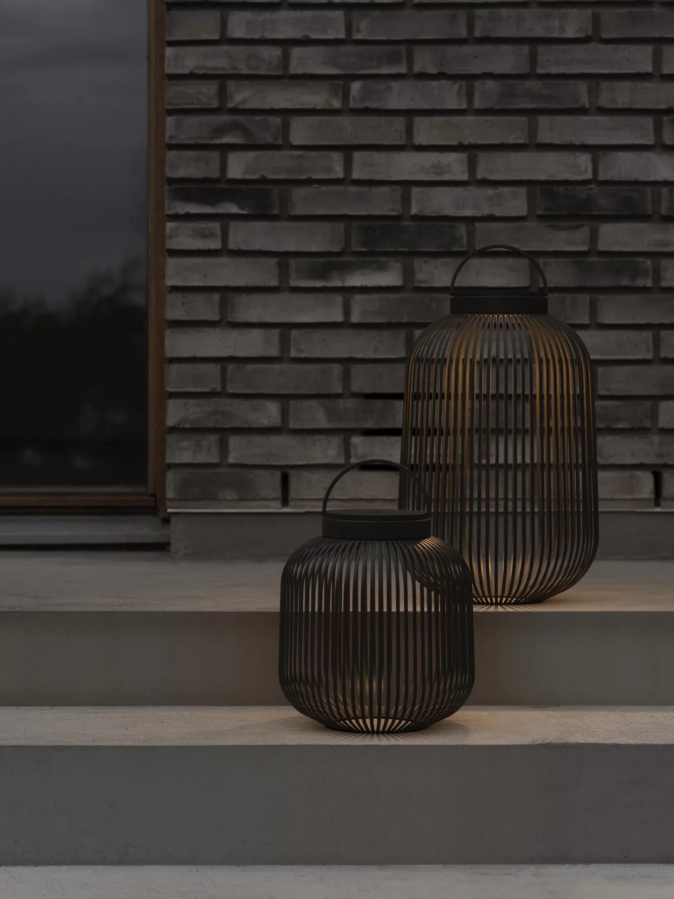Blomus Mobile LED Leuchte LITO LED M schwarz | Ø 27x30 cm
