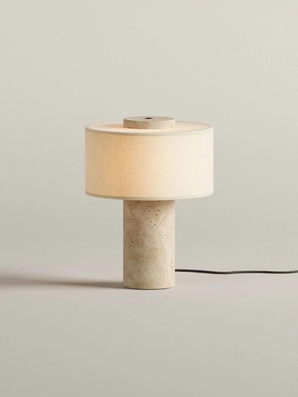 Blossholm Tischleuchte AURIE LARGE Travertine | Ø 26x35cm - Sir Henrys