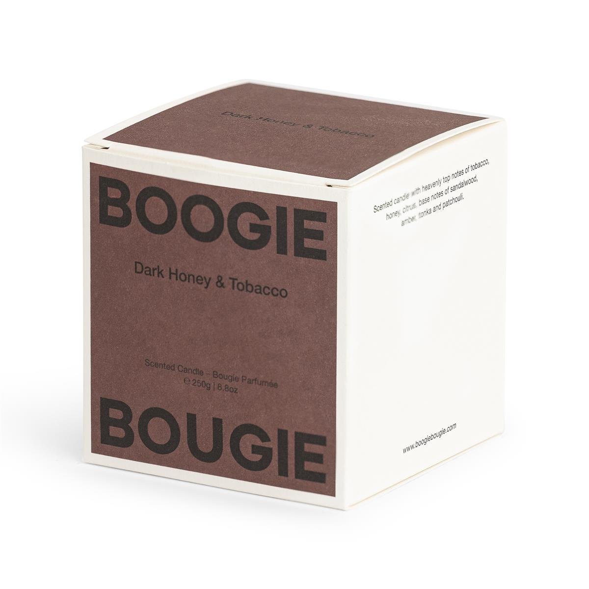 Boogie Bougie Duftkerze DARK HONEY & TOBACCO | Ø7,5x8cm 250g - Sir Henrys