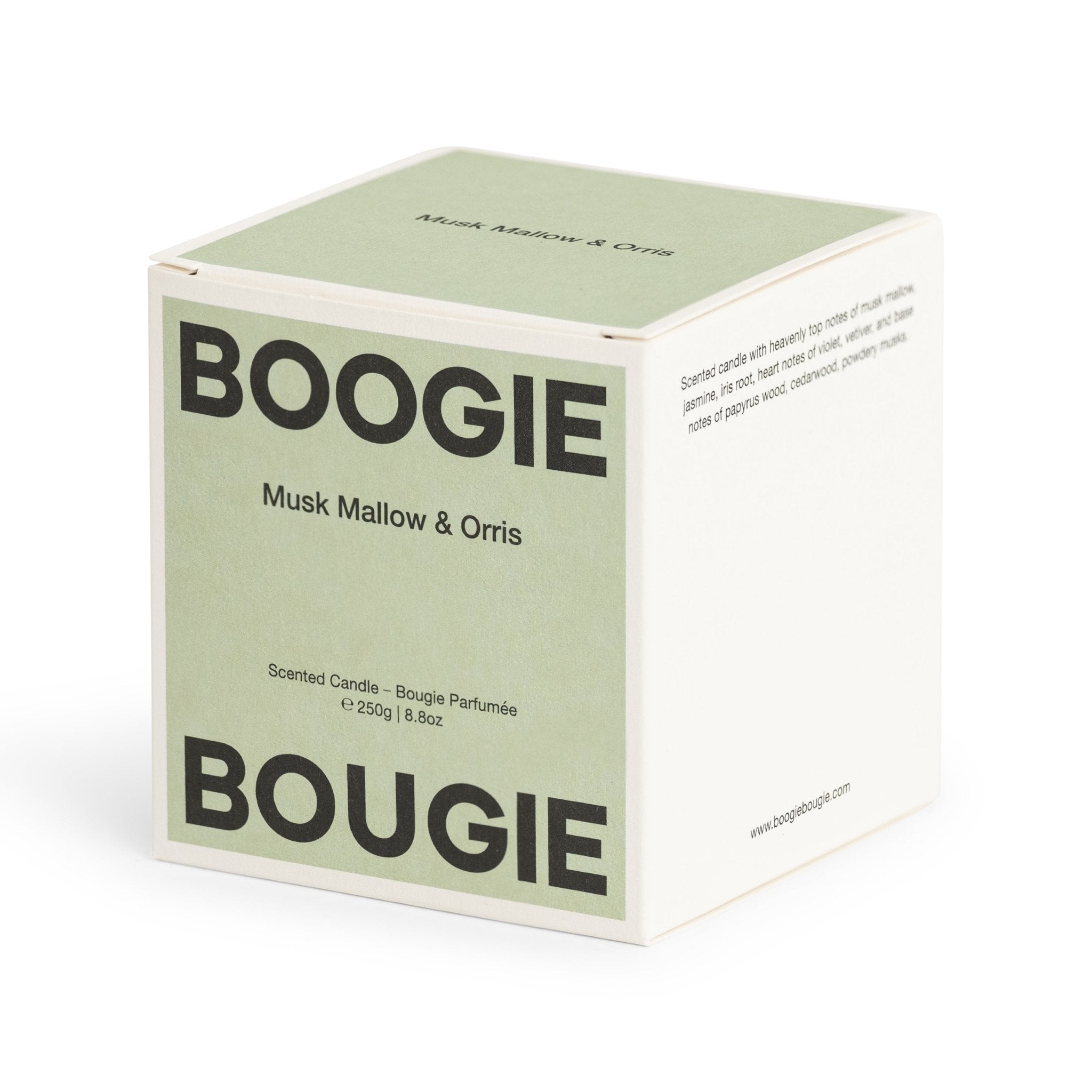 Boogie Bougie Duftkerze MUSK MALLOW & ORRIS | Ø7,5x8cm 250g - Sir Henrys