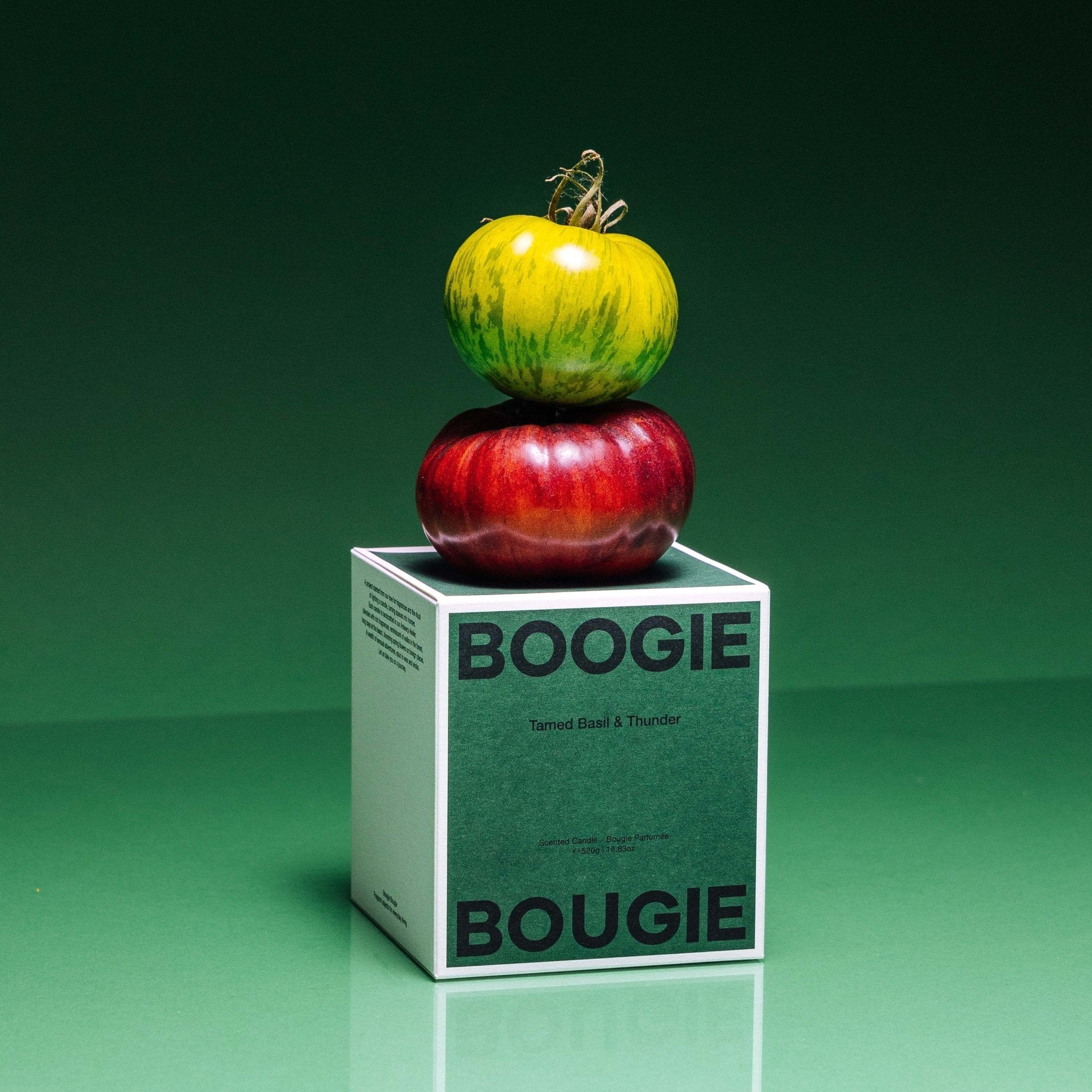 Boogie Bougie Duftkerze TAMED BASIL & THUNDER | Ø9,6x10cm 520g - Sir Henrys