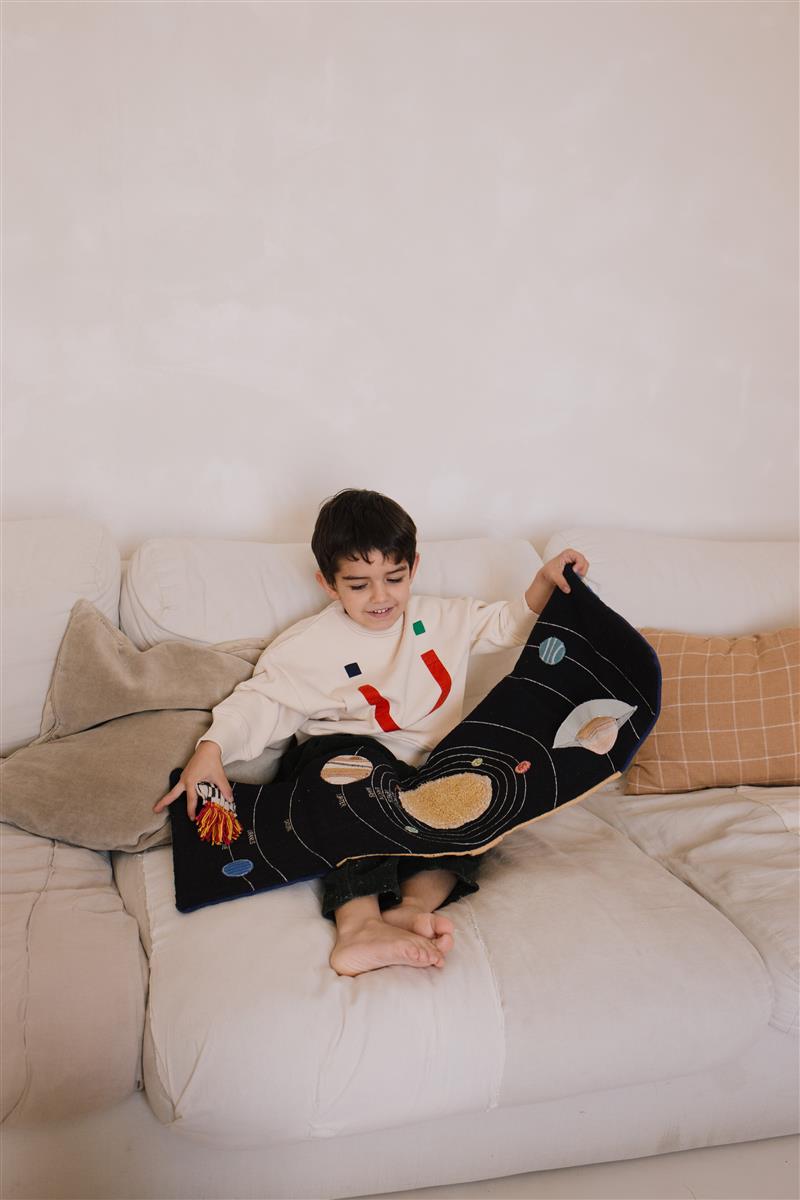 Lorena Canals Stoffbuch SENSORY BOOK SPACE | 22x28cm