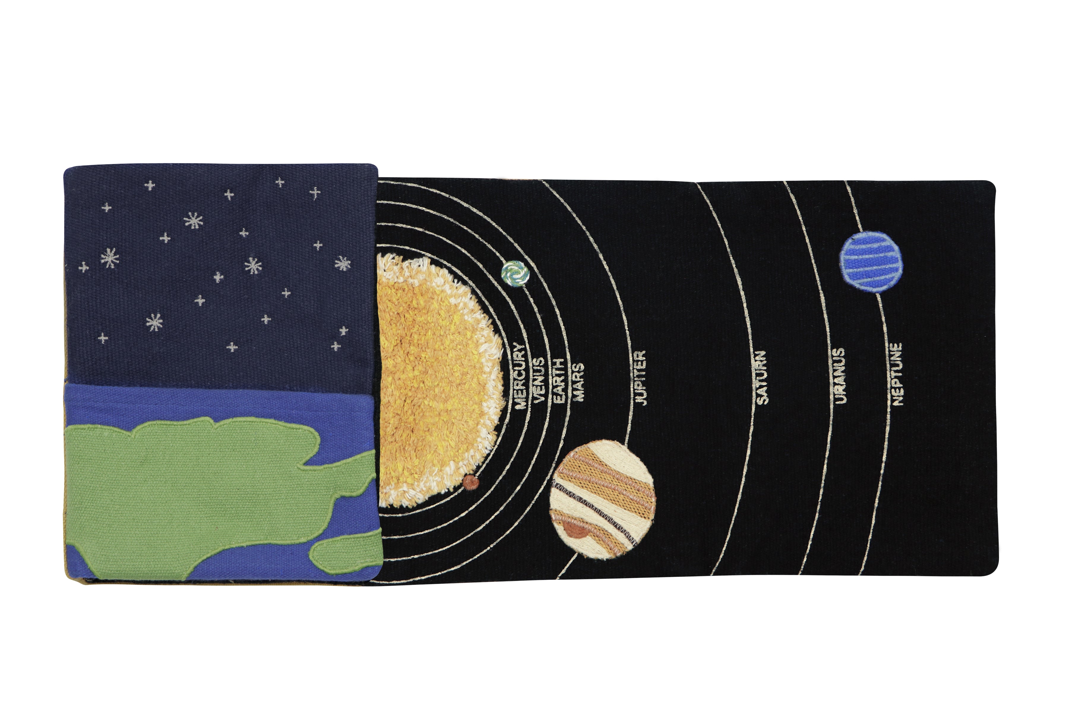 Lorena Canals Stoffbuch SENSORY BOOK SPACE | 22x28cm