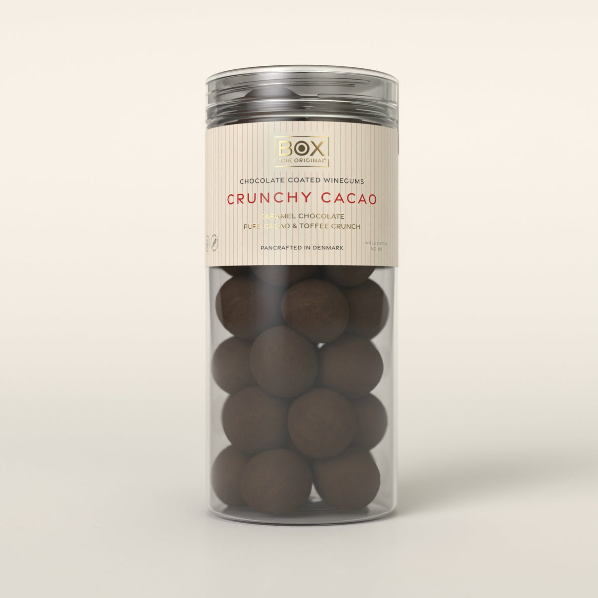 Box The Original Fruchtgummi CRUNCHY CACAO - LARGE TUBE | 250g