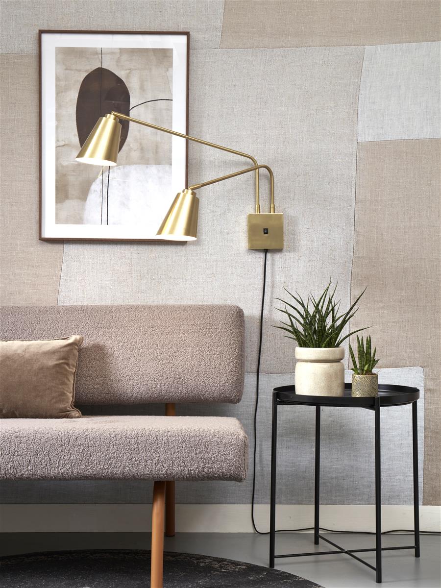 It's about RoMi Wandleuchte BREMEN gold | 130x60x49cm