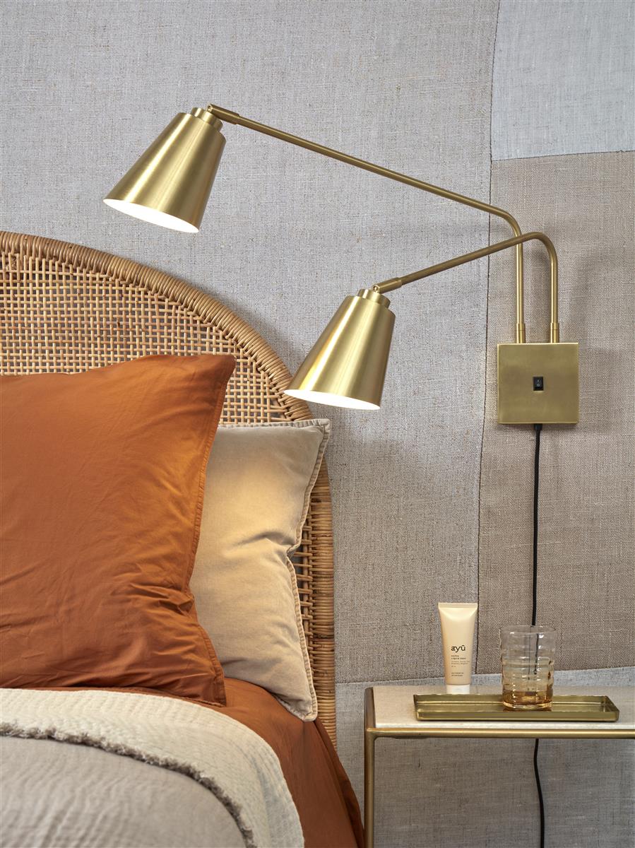 It's about RoMi Wandleuchte BREMEN gold | 130x60x49cm