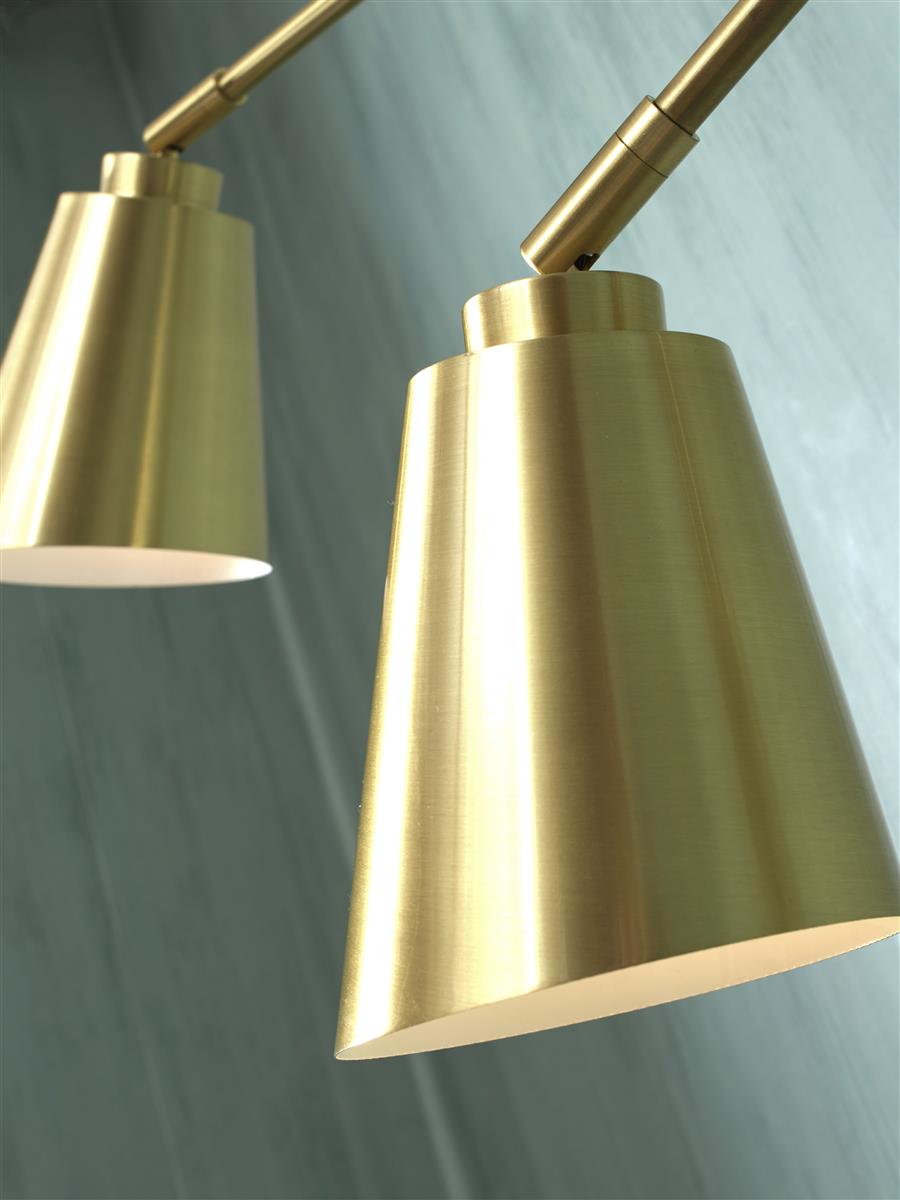 It's about RoMi Wandleuchte BREMEN gold | 130x60x49cm