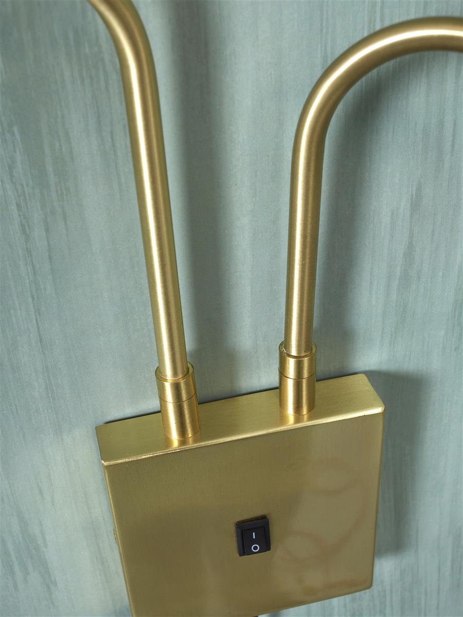 It's about RoMi Wandleuchte BREMEN gold | 130x60x49cm