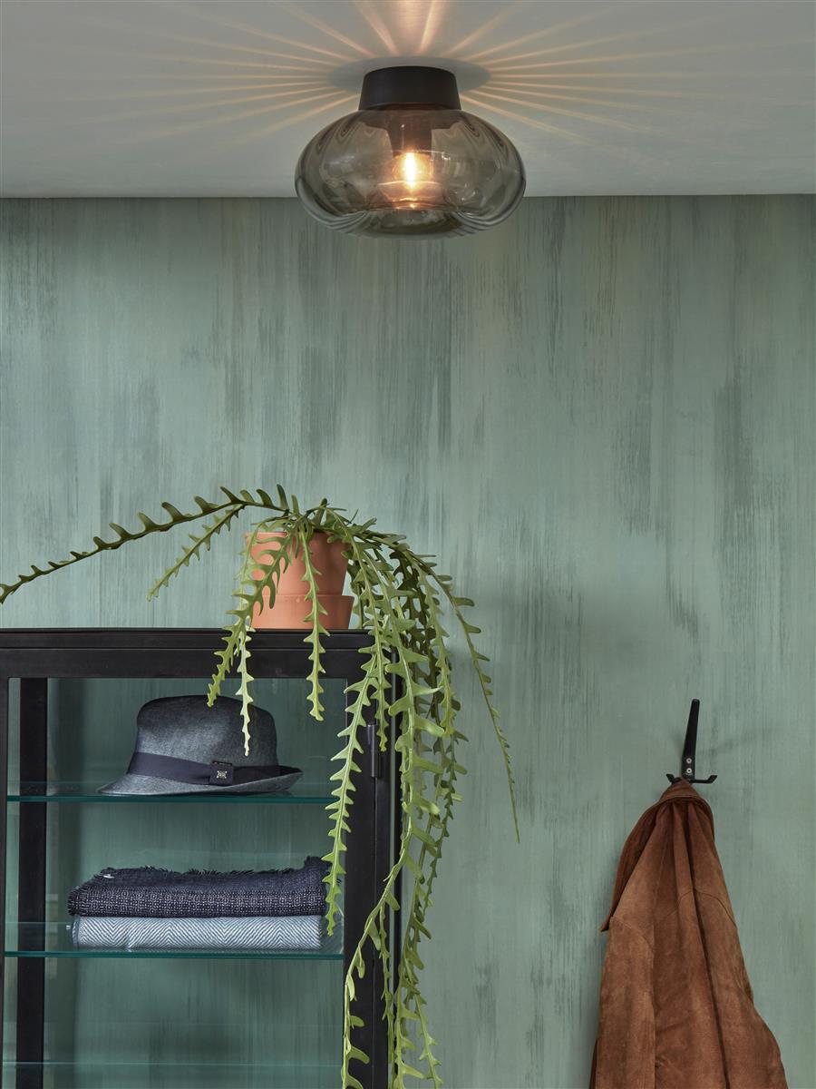 It's about RoMi Deckenlampe BRUSSELS schwarz | 27x27x18cm