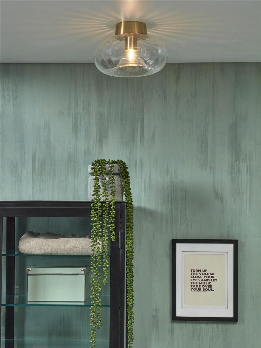 It's about RoMi Deckenlampe BRUSSELS gold | 27x27x18cm