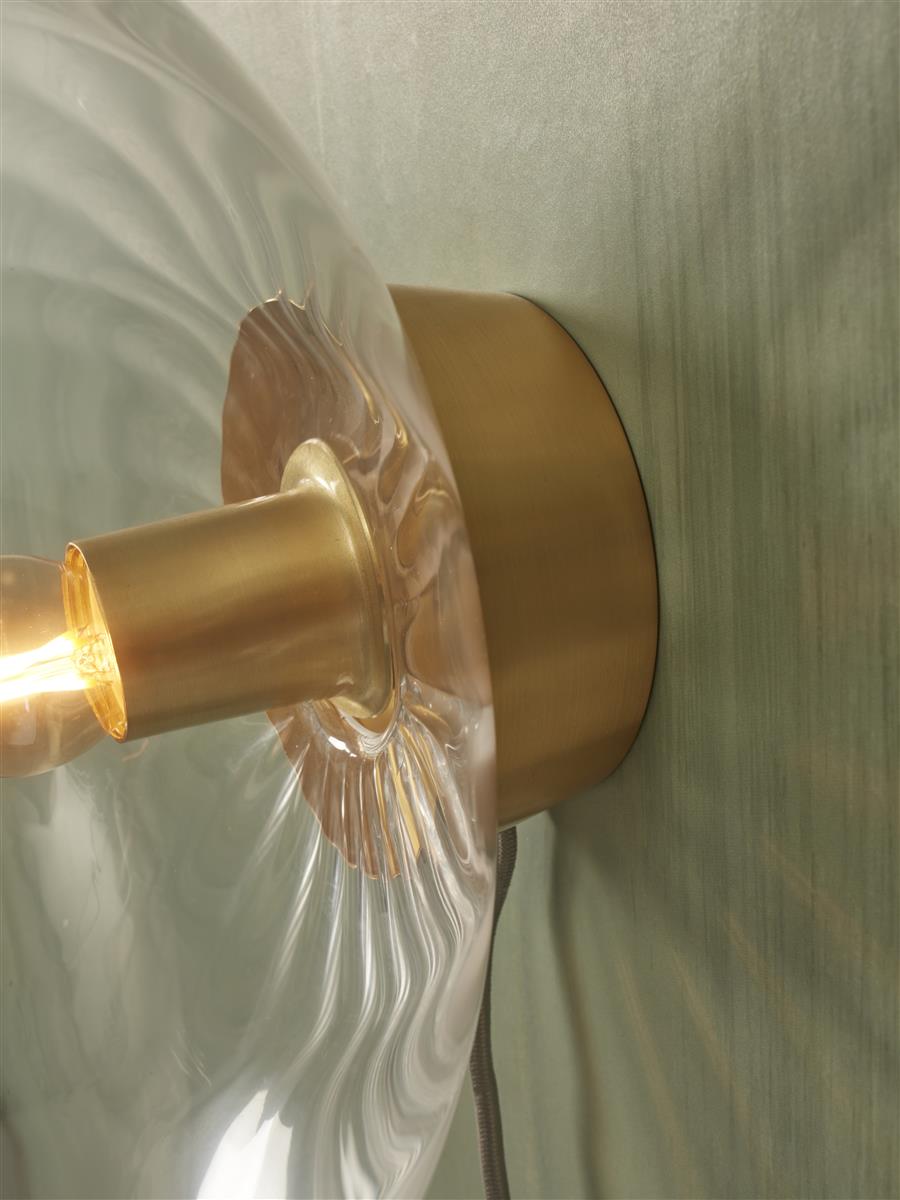 It's about RoMi Wandleuchte BRUSSELS gold | 27x18x27cm