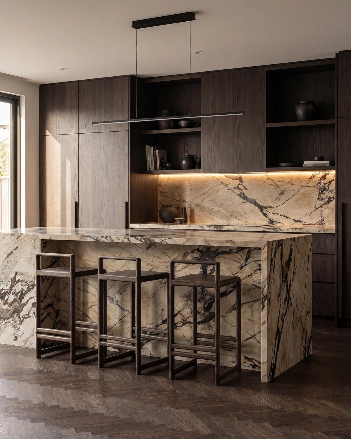 by Crea® Barhocker EBBA Dunkle Eiche - Sir Henrys