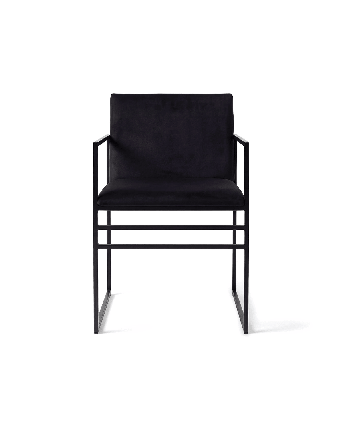 by Crea® Esszimmerstuhl SELLA Samt Jade Schwarz - Sir Henrys