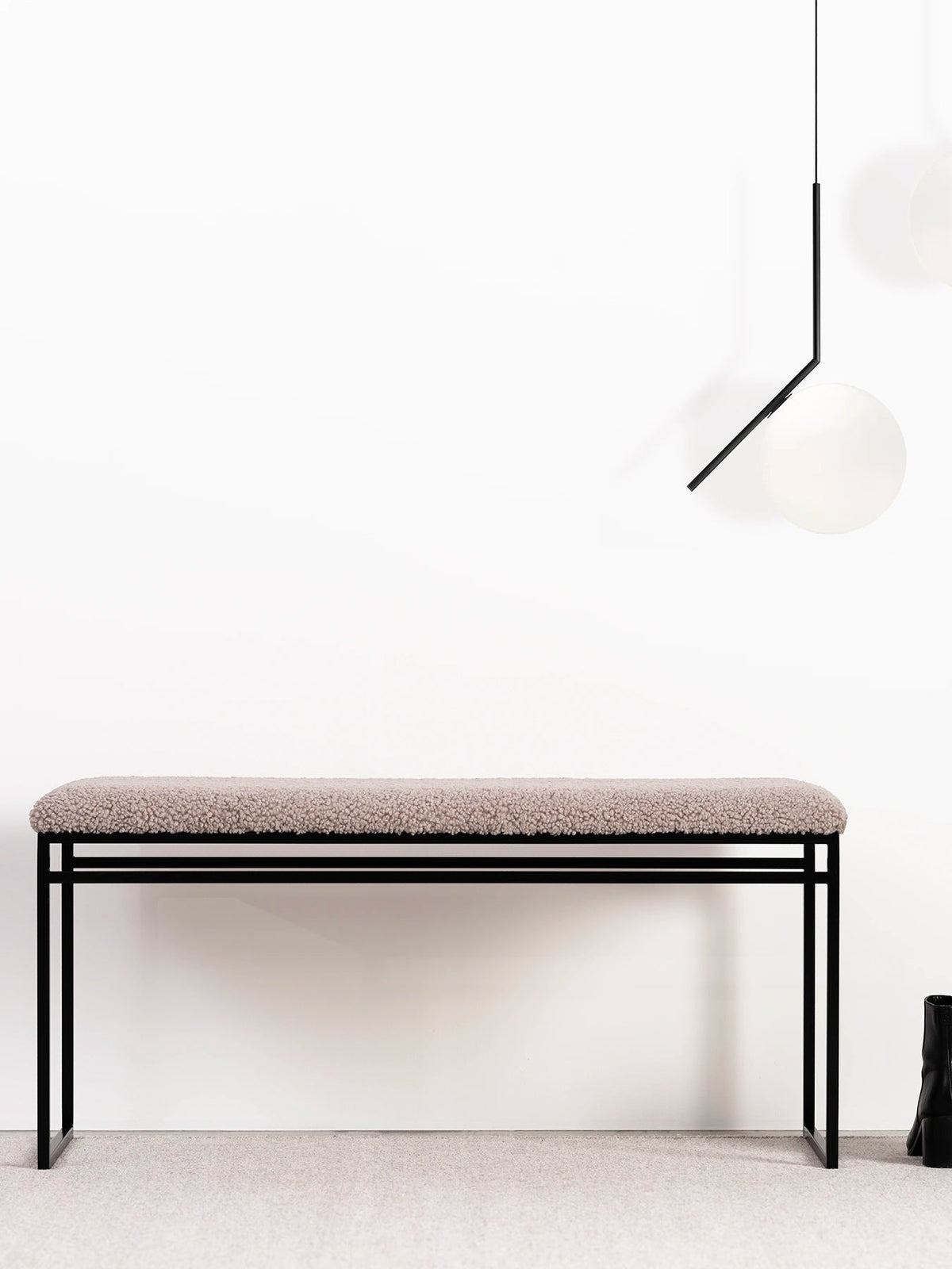 by Crea® Sitzbank WILMA Greige Bouclé - Sir Henrys