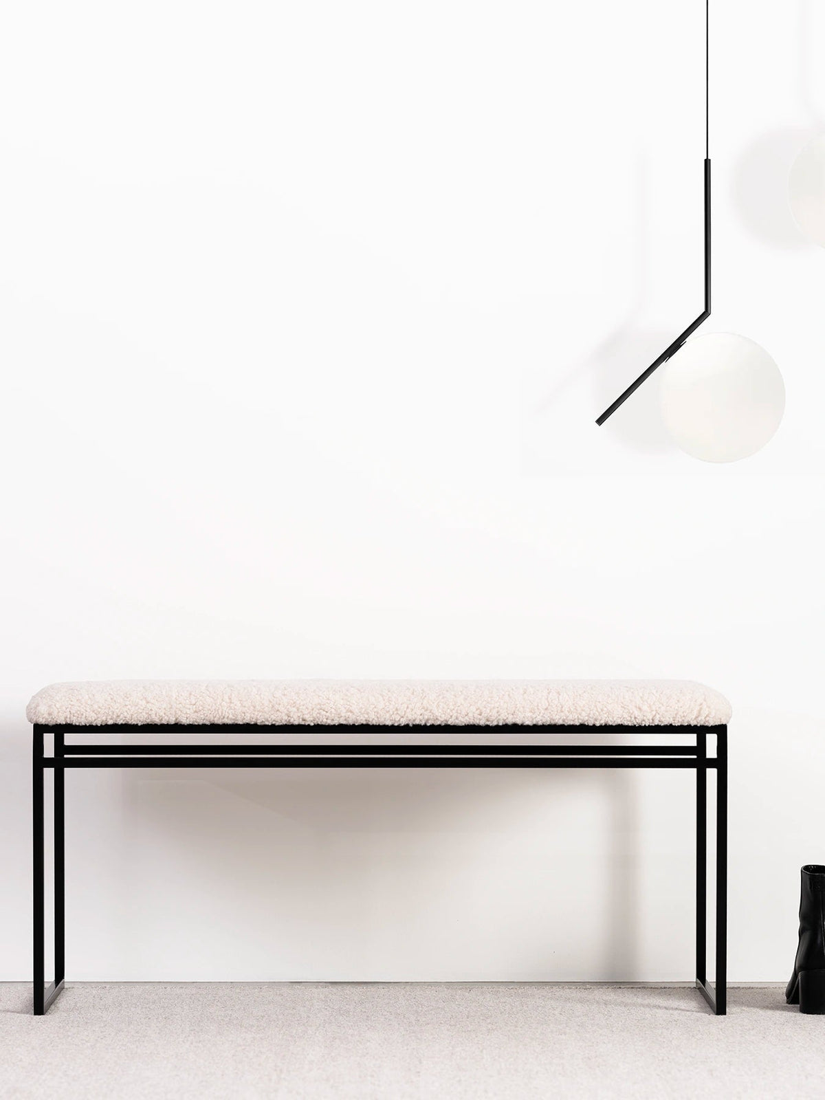 by Crea® Sitzbank WILMA Ivory Bouclé - Sir Henrys