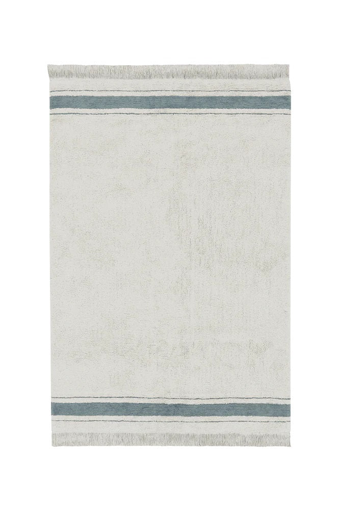 Lorena Canals waschbarer Teppich GASTRO vintage blau | 130x90cm