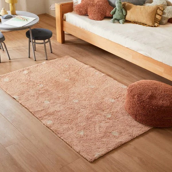 Lorena Canals waschbarer Teppich MINI DOT rosa | 150x100cm