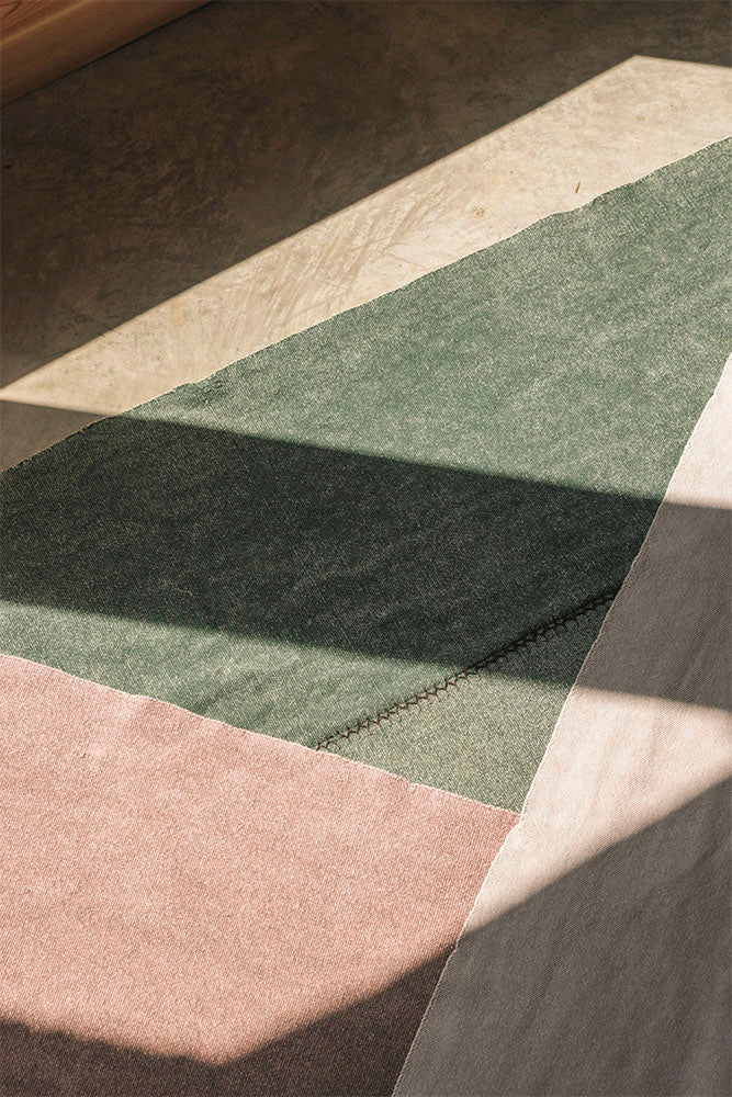 Lorena Canals Stonewashed Rug Duck Green | 210x165cm