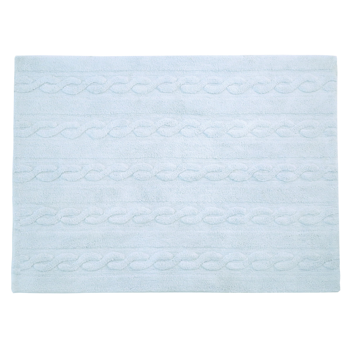 Lorena Canals waschbarer Teppich BRAIDS soft blau | 160x120 cm