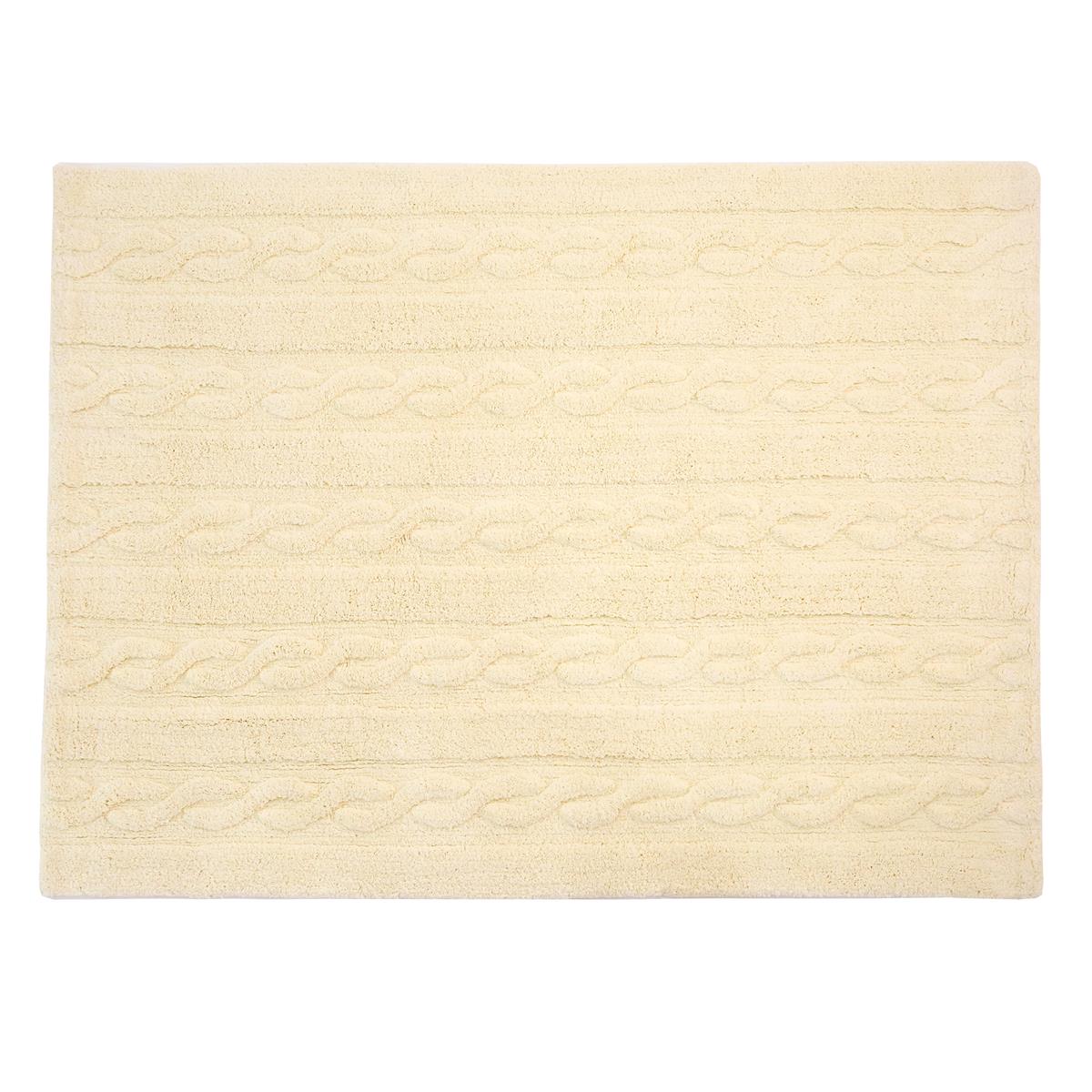 Lorena Canals waschbarer Teppich BRAIDS vanille | 160x120 cm