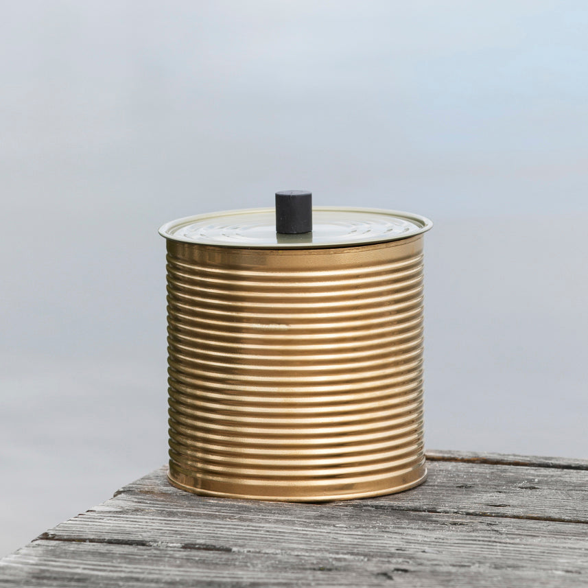 Living by Heart Outdoor Candle Kerze GOLD | Ø 10x15cm
