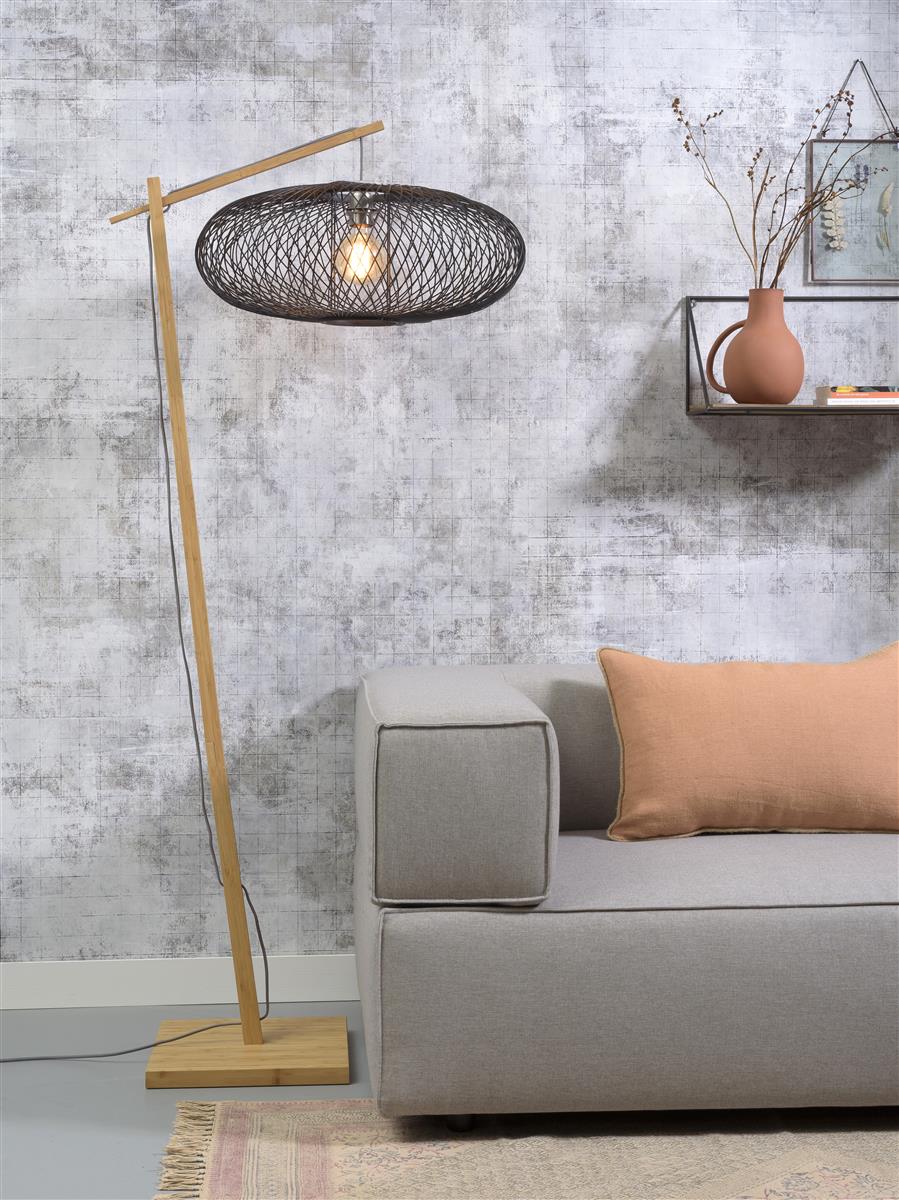 Good&Mojo Stehlampe CANGO schwarz | 80x60x176cm