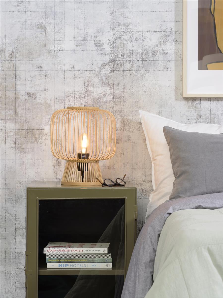 Good&Mojo Tischlampe CANGO braun | 26x26x30cm