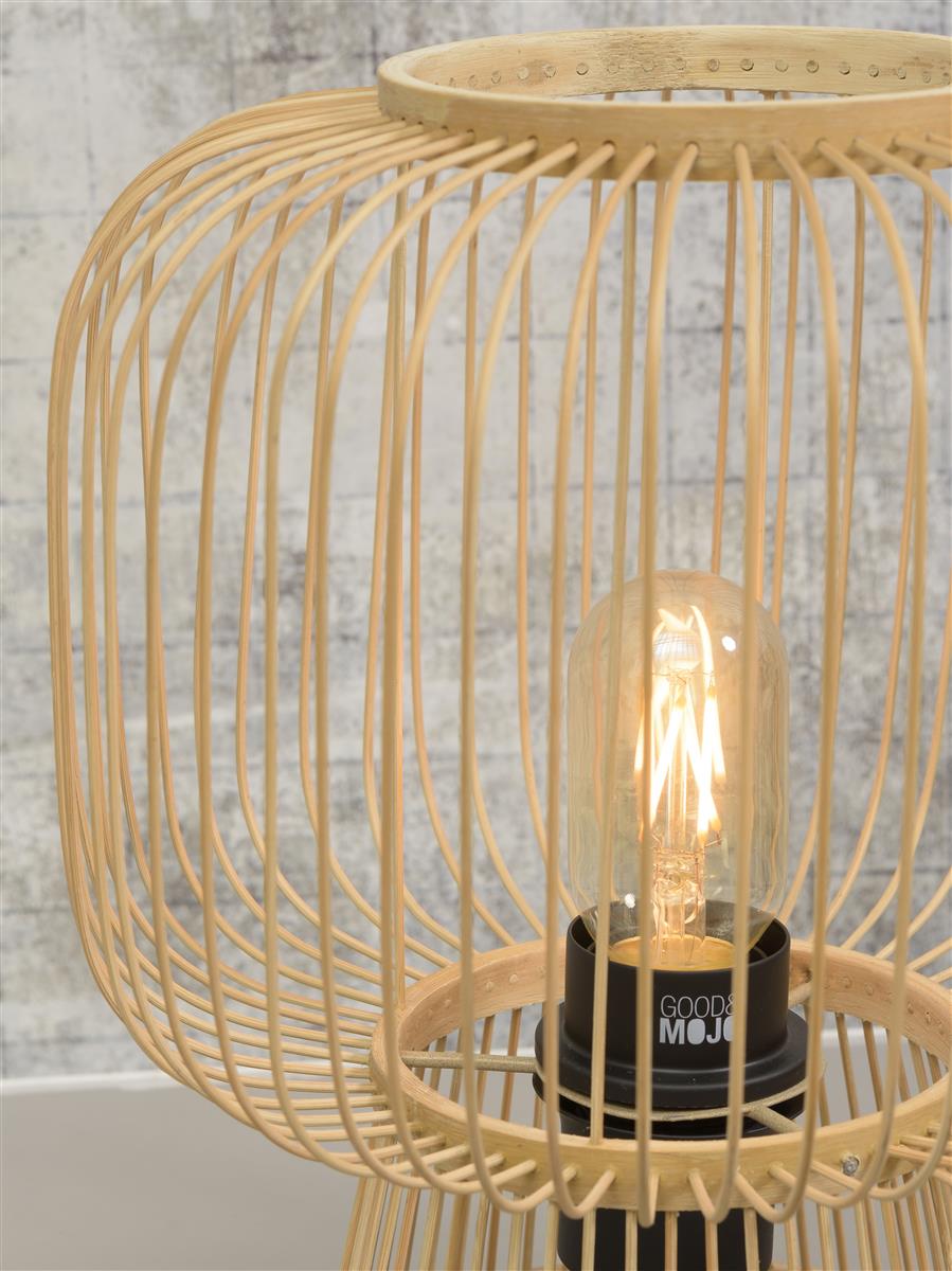 Good&Mojo Tischlampe CANGO braun | 26x26x30cm