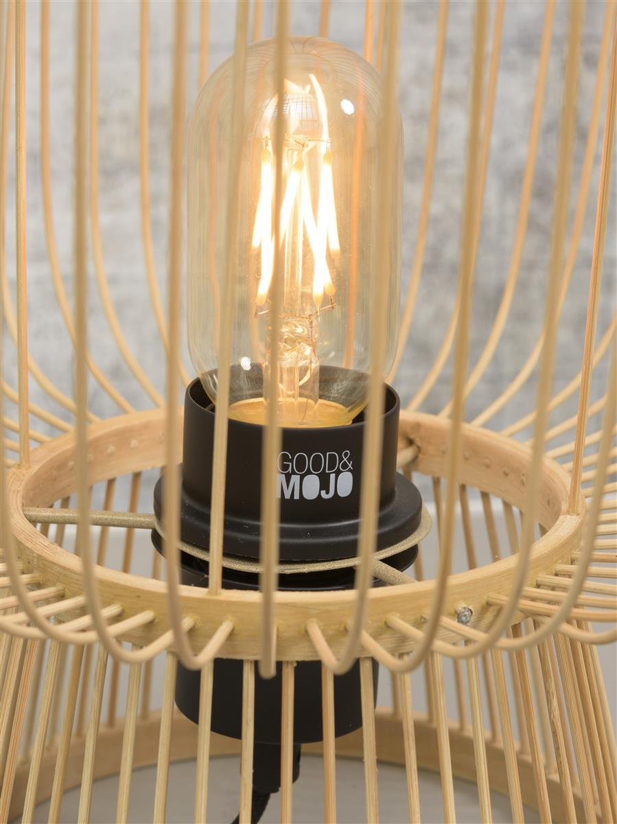 Good&Mojo Tischlampe CANGO braun | 26x26x30cm