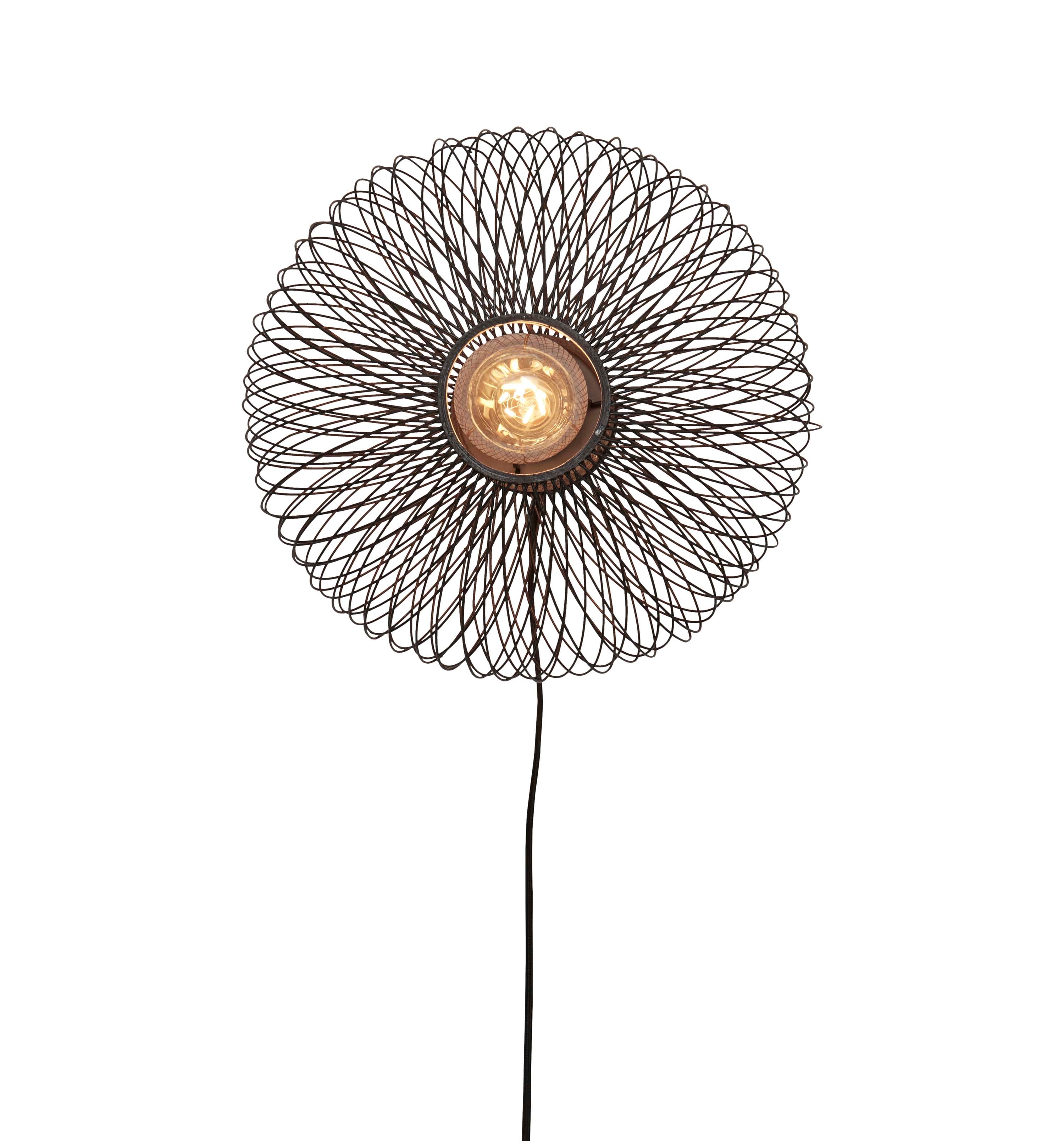 Good&Mojo Wandleuchte CANGO schwarz | 40x20x40cm