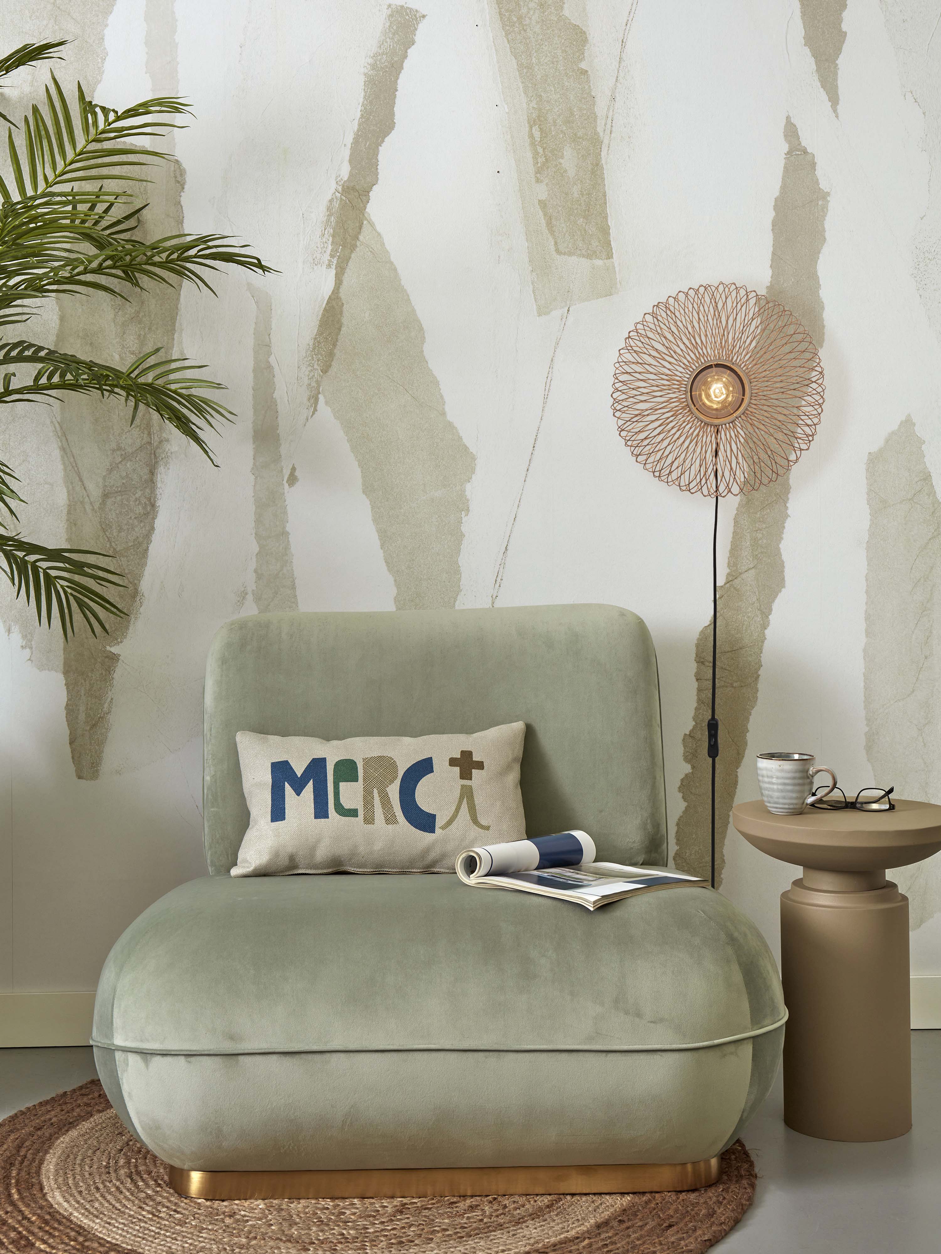 Good&Mojo Wandleuchte CANGO braun | 40x20x40cm