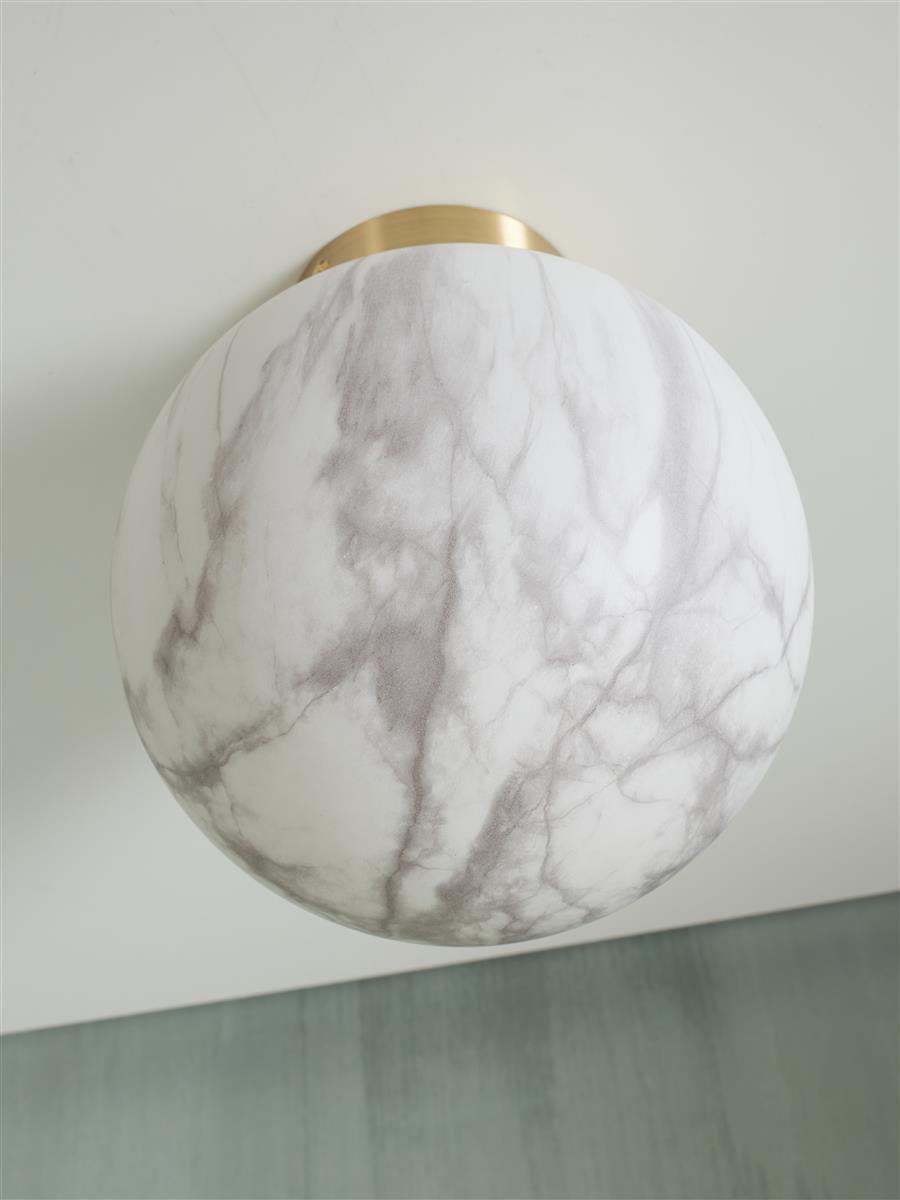 It's about RoMi Deckenlampe CARRARA gold | 28x28x32cm